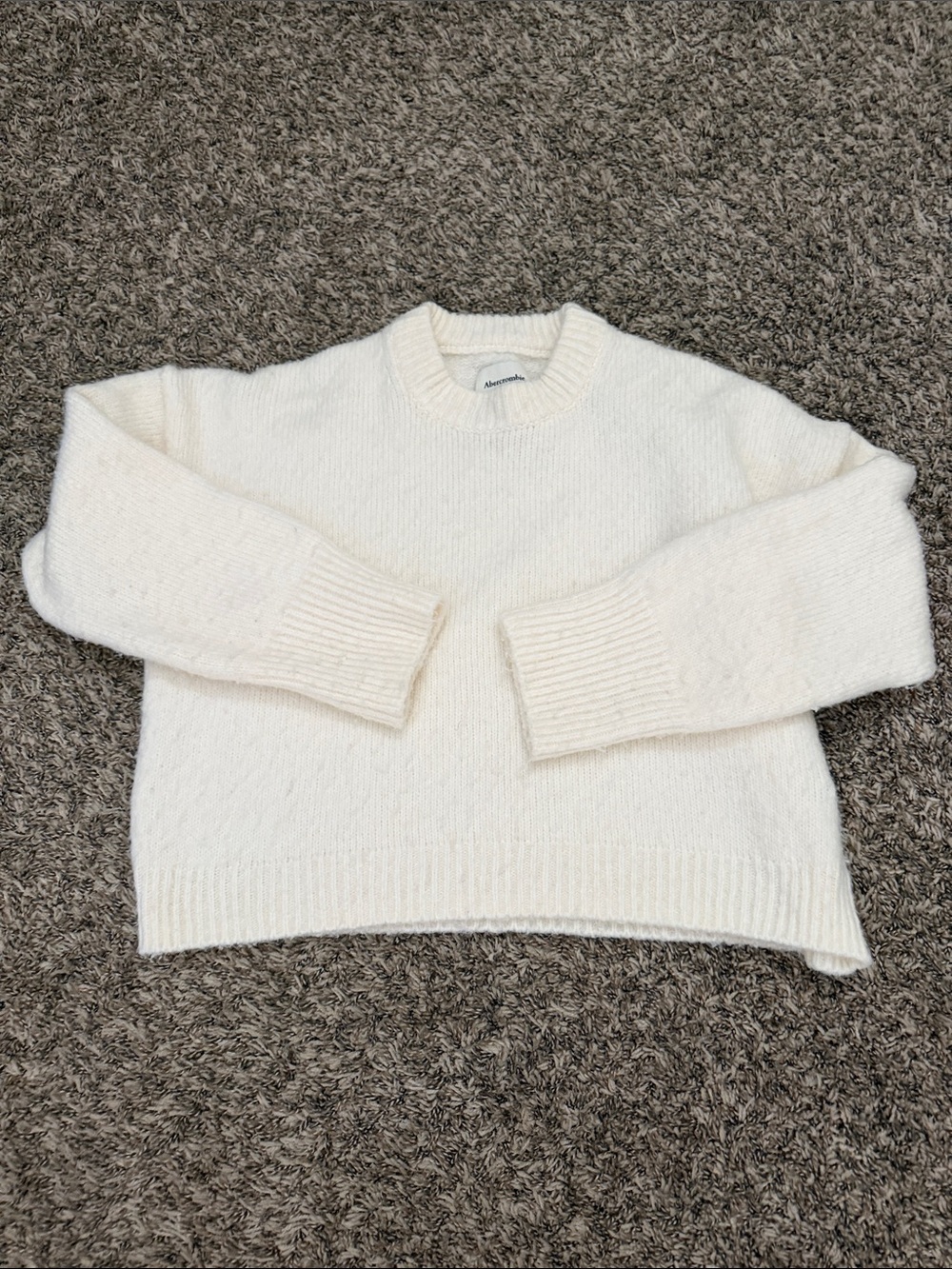 Abercrombie & Fitch Ivory Crewneck Sweater